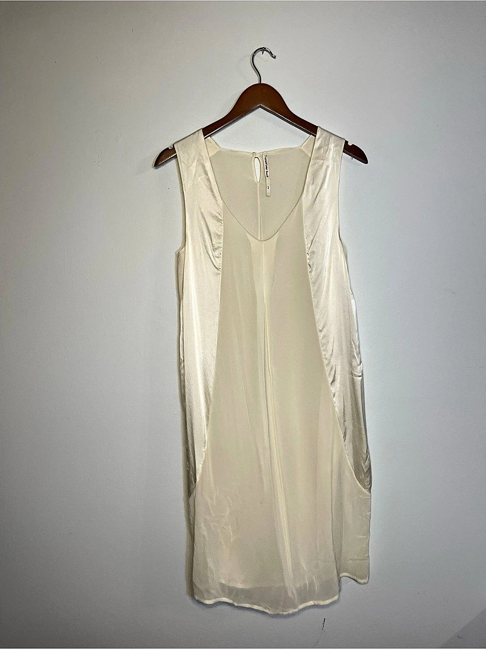 Transit par-such Silk Mini Dress in Cream Size 2